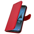 Pikkukuva 2 / 4: Samsung Galaxy A40 - AVIZAR - Punainen Lompakko Kuori - Silikoni Geeli - Videotuki - Magneettinen Röd