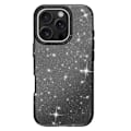 Miniatyrbillede 2 af 6: Glitrende Sort Stødsikkert Cover til iPhone 16 Pro Svart