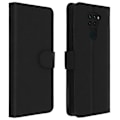 Pikkukuva 1 / 4: Kotelo - AVIZAR - Xiaomi Redmi Note 9 - Täyskotelo - Korttipidike - Videotuki - Musta Svart