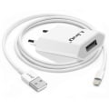 Miniatyrbild 1 av 5: USB Väggladdare - LinQ - Lightning Kabel - 5W - Kompatibel med iPhone - 1,2m Vit