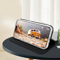 Pikkukuva 3 / 5: Kotelo iPhone 15 Prolle - DUX DUCIS - Musta - Flip Card Holder Video Support Svart