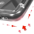 Pikkukuva 4 / 5: Kotelo iPhone 15:lle Iskunkestävä jäykkä kohotettu reuna Forcell Transparent Transparent