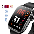 Miniatyrbillede 3 af 5: Montre Connectée Touchskærm 1,85" Sundhed Notifikationer 10 Dage Akashi Sort Svart