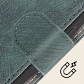 Miniatyrbild 4 av 5: Fodral till Motorola Edge 50 Ultra Brushed Effect Wallet och Stand Dark Green Grön