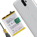 Pikkukuva 3 / 4: Sisäinen akku Oppo A5 2020 ja A9 2020 5000mAh malli BLP727 Musta Svart