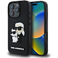Pikkukuva 1 / 5: Karl Lagerfeld 3D Kuminen Karl ja Choupette Takakuori iPhone 16 Pro Musta