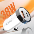 Pikkukuva 3 / 6: Auton tupakansytyttimen laturi 38 W Virtalähde + USB-pikalataus LinQ White Vit