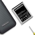 Miniatyrbillede 3 af 5: Internt batteri til Samsung Galaxy Y Duos - AVIZAR - EB464358VU - 1300mAh - Sort - Lithium Ion - 3,7 V Svart