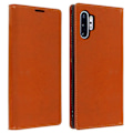 Pikkukuva 1 / 4: Folio-kotelo - Samsung - Galaxy Note 10 Plus - Aito Nahka - Video Tuki - Korttipidike Camel Brown