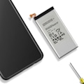 Miniatyrbillede 3 af 5: Internt batteri - AVIZAR - Samsung Galaxy A7 - Kapacitet 2600mAh - Lithium Ion - CE & RoHS kompatibel Grå