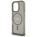 Pikkukuva 5 / 6: iPhone 16 Pro - Guess IML Glitter Circle MagSafe MagSafe MagSafe (GUHMP16LHFGEREK) - Musta