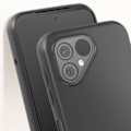 Pikkukuva 4 / 5: Kotelo Fairphone 5 -puhelimelle - AVIZAR - Silikoninen mattapinta - Musta - Suojaus naarmuilta ja iskuilta Svart