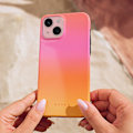 Miniatyrbillede 5 af 5: Coque MagSafe til iPhone 15 Plus Elegant Mønster Sunset Club Burga Multifarvet Svart