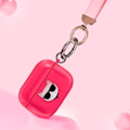 Miniatyrbillede 3 af 5: Coque til AirPods Pro Choupette Stødresistent med Karl Lagerfeld Ring Fuchsia Rosa