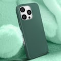 Pikkukuva 3 / 6: iPhone 16 Pro puolikovaa Soft-touch Anti-traces Tummanvihreä kuori Grön