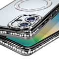 Miniatyrbild 3 av 6: Coque Diamant för Samsung Galaxy A06 MagSafe Contour Strass Svart Svart