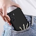 Miniatyrbillede 4 af 5: Taske til Honor 90 Lite - AVIZAR - Fast Cover - Semi-stiv - Soft-touch - Sort Svart