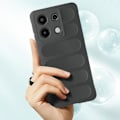 Miniatyrbillede 3 af 6: Etui til Xiaomi Redmi Note 13 4G - AVIZAR - Anti-Slip Design - Mørkegrå Grå