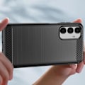 Miniatyrbillede 4 af 5: Coque til Samsung Galaxy A16 Silikone Design Karbonbørstet Sort Svart