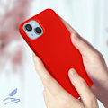 Miniatyrbild 4 av 5: iPhone 14 fodral Halvstyv Soft-touch Finröd