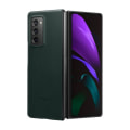 Miniatyrbillede 1 af 4: Samsung Z Fold 2 etui Ægte læder Soft-touch Originalt lædercover sort Grøn