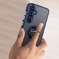 Pikkukuva 3 / 6: Kotelo Samsung Galaxy A35:lle - AVIZAR - Metallirengasjalusta - Keskiyönsininen Blå