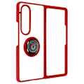 Miniatyrbild 2 av 5: Skyddande fodral AVIZAR för Samsung Galaxy Z Fold 4 - Röd - Metallring för videostöd Röd