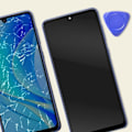 Pikkukuva 4 / 4: LCD-näyttö + Kosketusnäyttö Huawei Nova Y70:lle sinisellä rungolla Blå