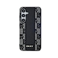 Miniatyrbild 3 av 6: DKNY Rutigt läder Mono Pattern MagSafe - Fodral till Samsung Galaxy S24 (svart)