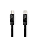 Miniatyrbillede 1 af 3: Audio DIN-kabel - Nedis - CAGL20000BK10 - 1.00 m - Nikkelbelagt - Sort