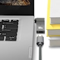Pikkukuva 4 / 5: 100 W USB-C-lataussovitin Lenovolle - AVIZAR - 197481-ADA-100W - Keltainen liitin - Sinkkiseos Gul
