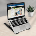 Miniatyrbillede 3 af 4: Support Bureau - Macbook - Fleksibel - Højdejusterbar - 7 Vinkler - Sort