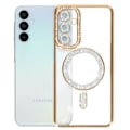 Pikkukuva 2 / 6: Timanttikotelo Samsung Galaxy A15 MagSafe Gold tekojalokivi Contour - AVIZAR - Jäykkä - Synteettinen - Mixed Gul
