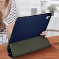 Miniatyrbillede 3 af 5: iPad 10.9 - Øko-Læder - Mørkeblå - Videostander - Tastatur - Hel beskyttelse Nattblått