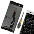 Miniatyrbillede 4 af 4: LCD-skærm og Berøringsglas til Sony Xperia XA1 Ultra Hvid - AVIZAR - Skærmudskift - Tempereret glas Vit