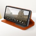 Miniatyrbild 3 av 5: Fodral till Sony Xperia 5 V - AVIZAR - Geo Collection - Schackbrädemönster - Brun kastanj