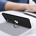 Miniatyrbillede 3 af 5: Coque til Samsung Galaxy S24 FE med magnetisk støtte ring, blød sort Svart