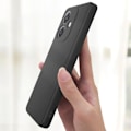 Miniatyrbild 3 av 5: Siliconfodral för Oppo A40 Matt Svart Svart