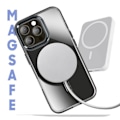 Pikkukuva 3 / 6: MagSafe-kuori iPhone 13 Pro: Musta lasinen takakuori Svart