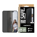 Pikkukuva 3 / 4: Näytönsuoja - PANZER GLASS - iPhone 16 Plus - Oleofobinen - Tietosuojasuodatin - Läpinäkyvä musta Transparent