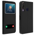 Miniatyrbillede 1 af 4: Housse - AVIZAR - Wiko View 3 Pro - Dobbelt vinduesbeskyttelse - Blød skal - Støttefunktion Svart