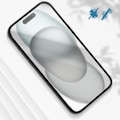 Miniatyrbild 3 av 5: Härdat glas - AVIZAR - iPhone 16 Plus - Hårdhet 9H - Represistent - Stötskydd Transparent