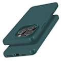 Miniatyrbillede 2 af 5: Etui til iPhone 16 Pro Max - AVIZAR - Silikone - Mat finish - Mørkegrøn Grön