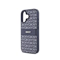 Pikkukuva 4 / 6: Coque iPhone 16 Toisto- ja Raitakuosi Metallilogolla DKNY Sininen Vit
