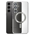Pikkukuva 2 / 6: Coque MagSafe für Samsung Galaxy S24 FE Silikon Chromrand Silber Grå