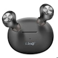 Miniatyrbillede 5 af 5: Trådløse Bluetooth-høretelefoner med indbygget mikrofon LinQ Sort Svart