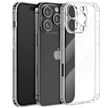 Pikkukuva 1 / 5: Silikonikotelo iPhone 16 Prolle, paksuus 1,5 mm suojattu kamera läpinäkyvä Transparent