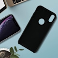 Pikkukuva 3 / 4: Suojakuori - AVIZAR - iPhone XR - Puolijäykkä silikoni - Pehmeä kosketus - Musta Svart