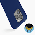 Pikkukuva 3 / 4: Suojakuoret - AVIZAR - iPhone 13 Pro Max - Puolisynteettinen silikonimateriaali - Soft-touch viimeistely - Kuningasm Mixan sininen kungsblå