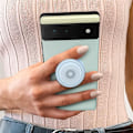 Pikkukuva 3 / 5: Puhelinlisäosa - POPSOCKETS - PopGrip - Kirkas sininen - Video-tuki - Vaihdettava PopTop genomskinlig blå